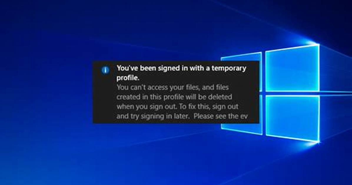 How Do I Restore a Temporary Profile in Windows 7?