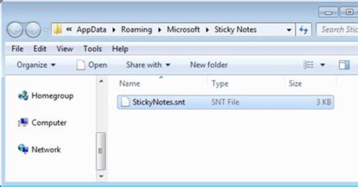 How Do I Restore Stickynotes Snt in Windows 10?