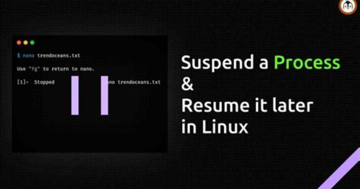 How Do I Resume a Suspended Linux Process?