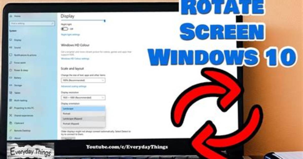 How Do I Rotate My Screen in Windows 7?