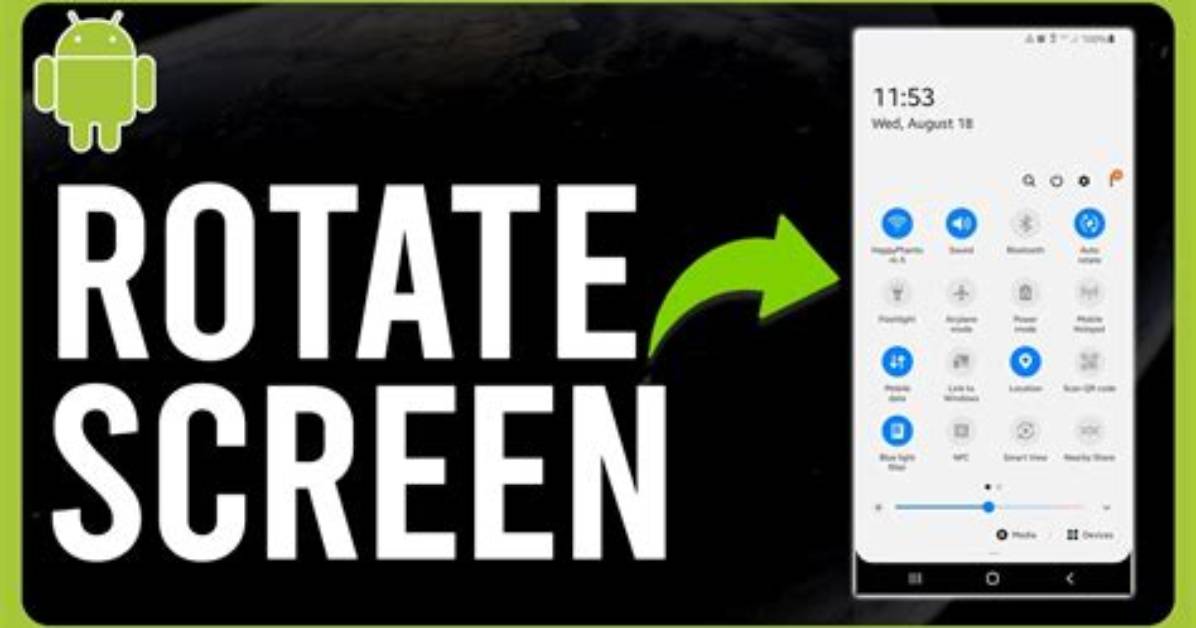 How Do I Rotate the Android 10 Icon?