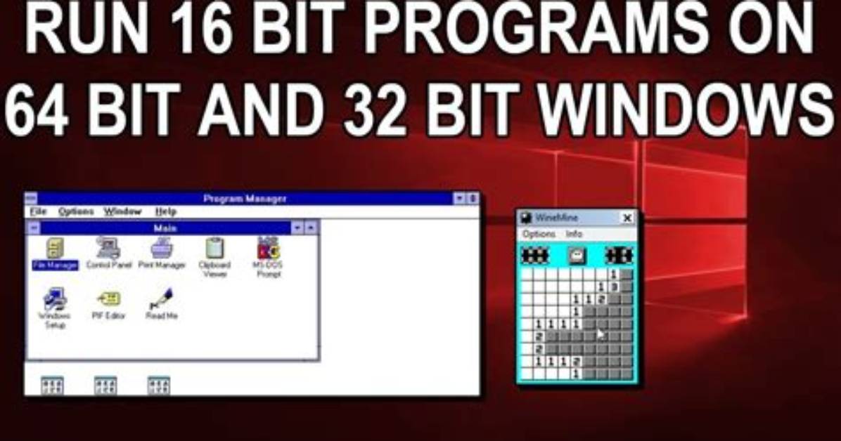 How Do I Run 16 Bit Programs on Windows 8 1 64 Bit?