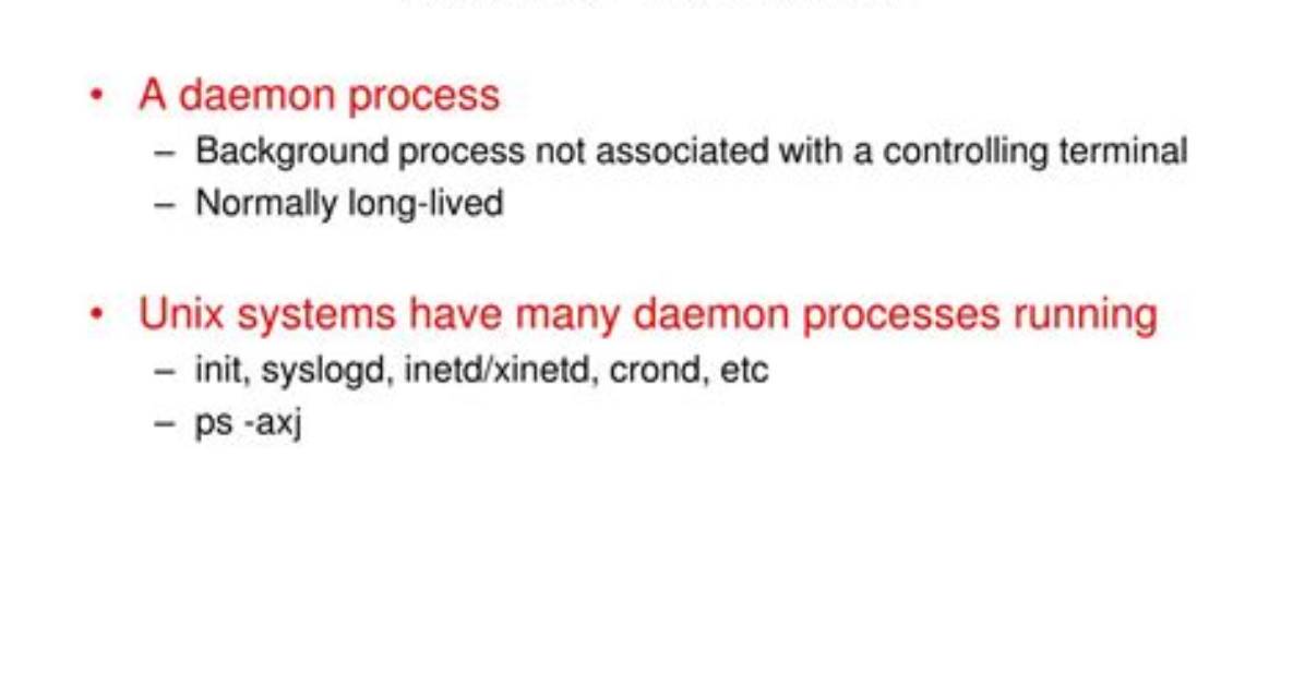 How Do I Run a Daemon Process in Linux?