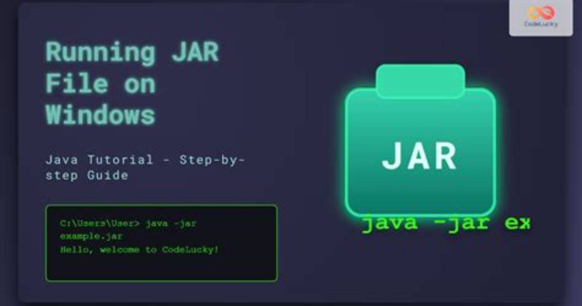 How Do I Run a Jar File with Winrar?