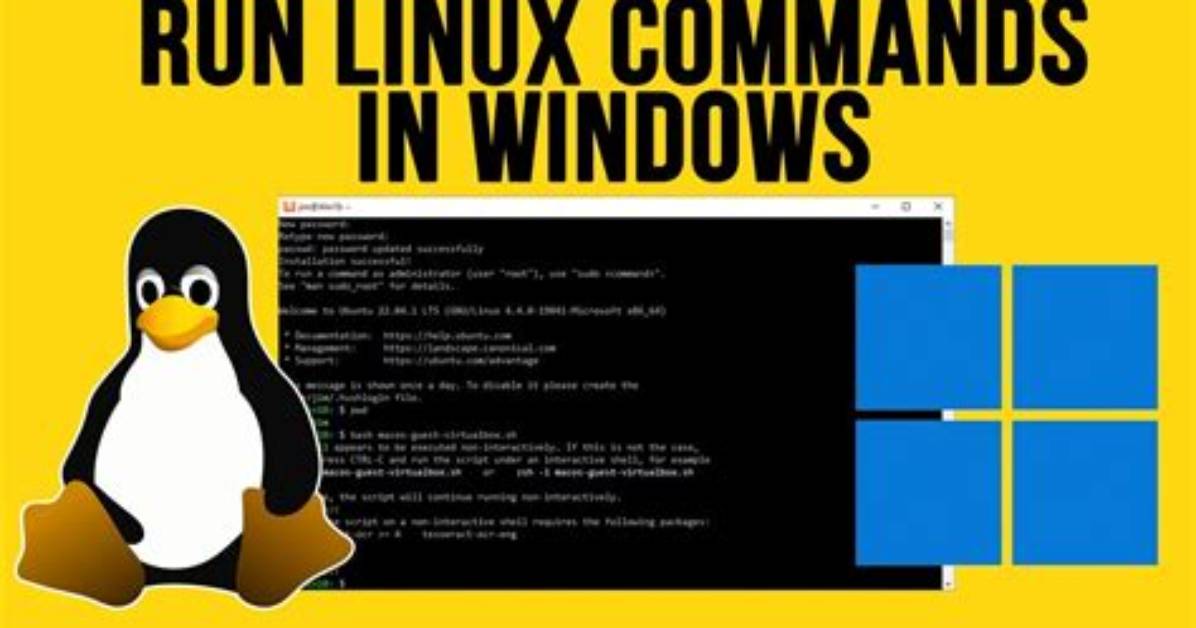 How Do I Run a Linux Command in Windows 10?