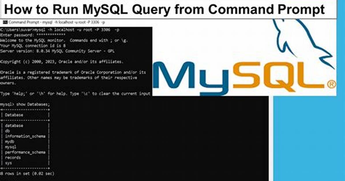 How Do I Run a Mysql Query in Linux?