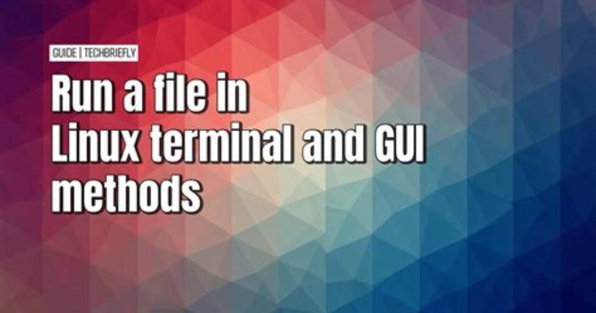 How Do I Run Something in Linux?