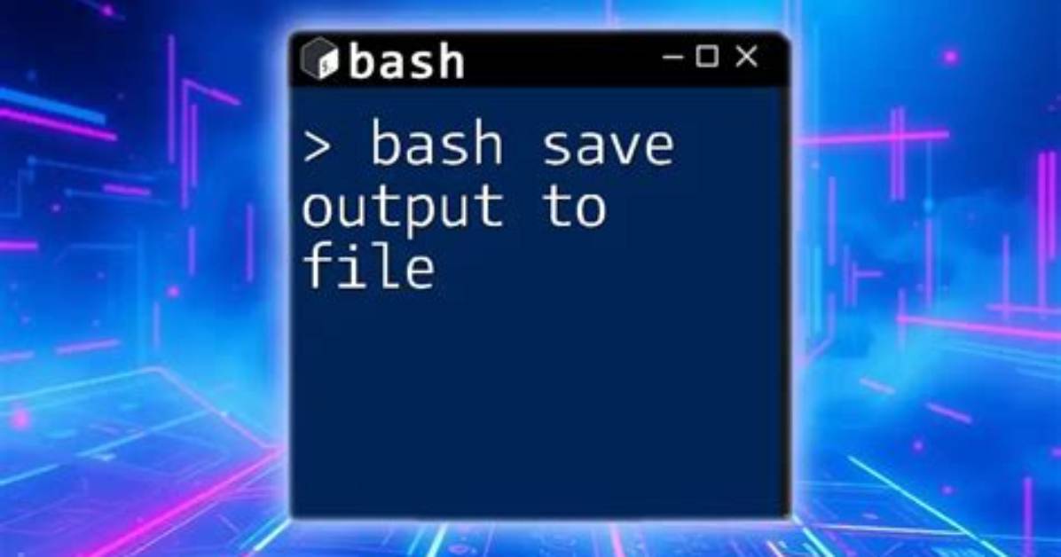 How Do I Save a Bash File in Linux?