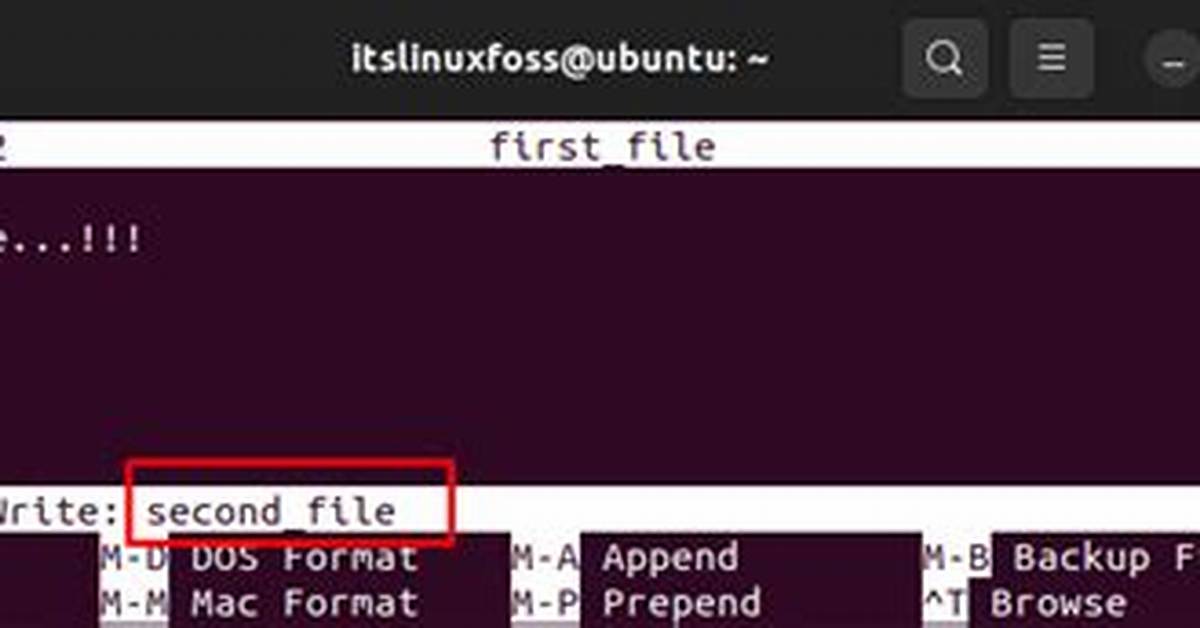 How Do I Save a Nano File in Linux?