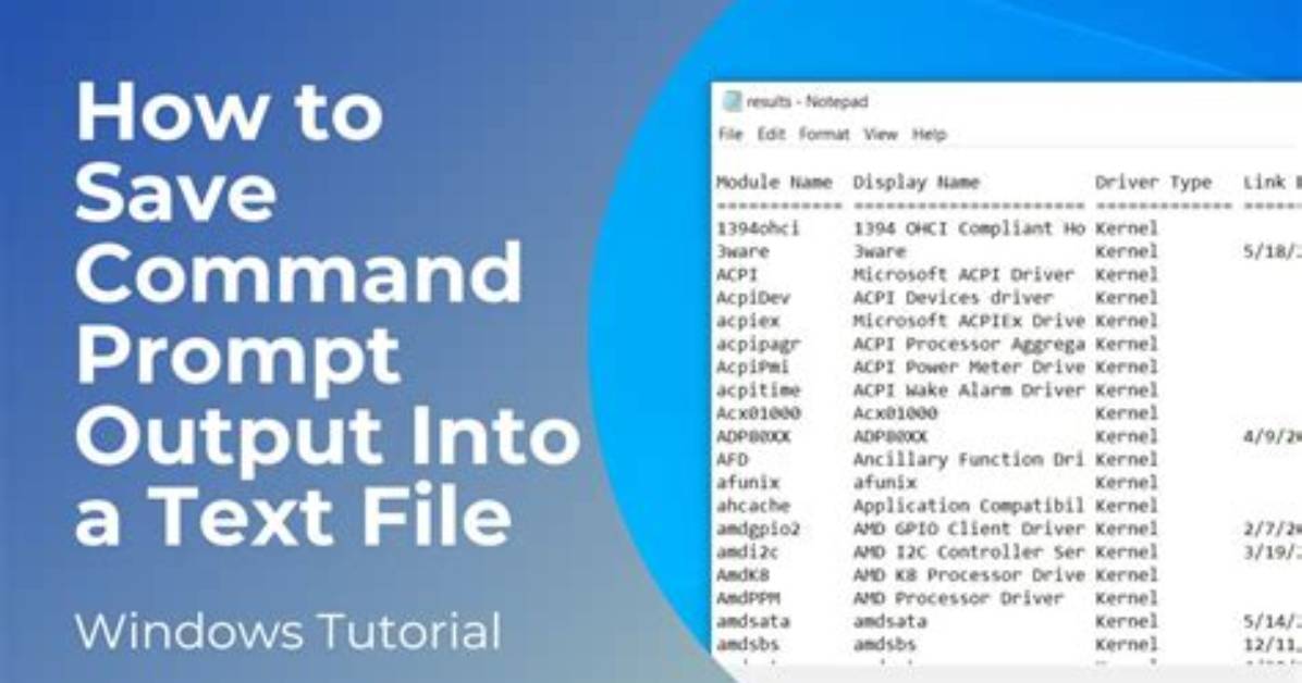 How Do I Save Output to a File in Linux?