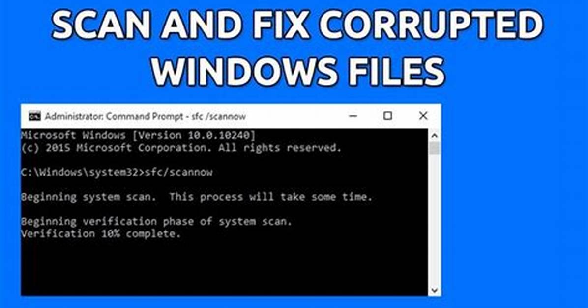 How Do I Scan a Corrupted File in Windows 7?