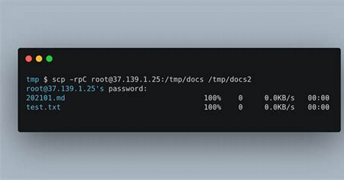 How Do I Scp Files in Linux?