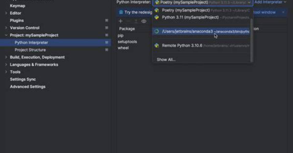 How Do I Select a Project Interpreter in Pycharm