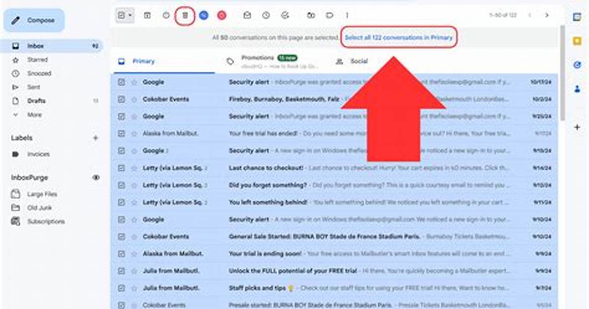 How Do I Select All Emails in Gmail App Android?