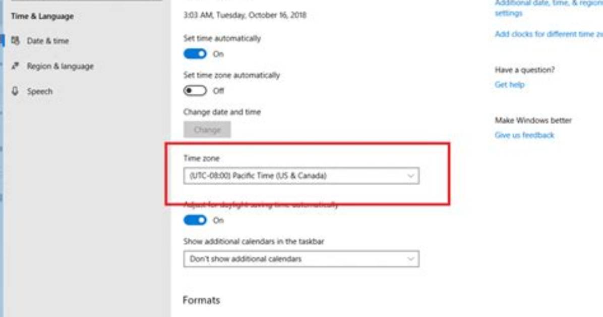 How Do I Set Gmt in Windows 10?