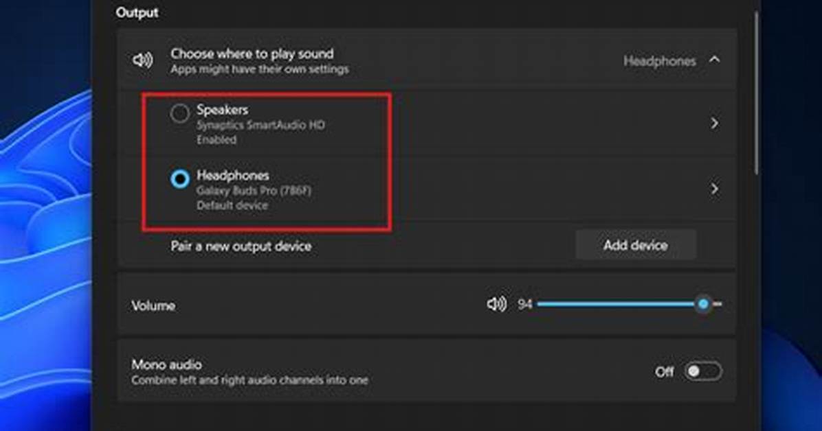 How Do I Set per App Audio Output Windows 8?
