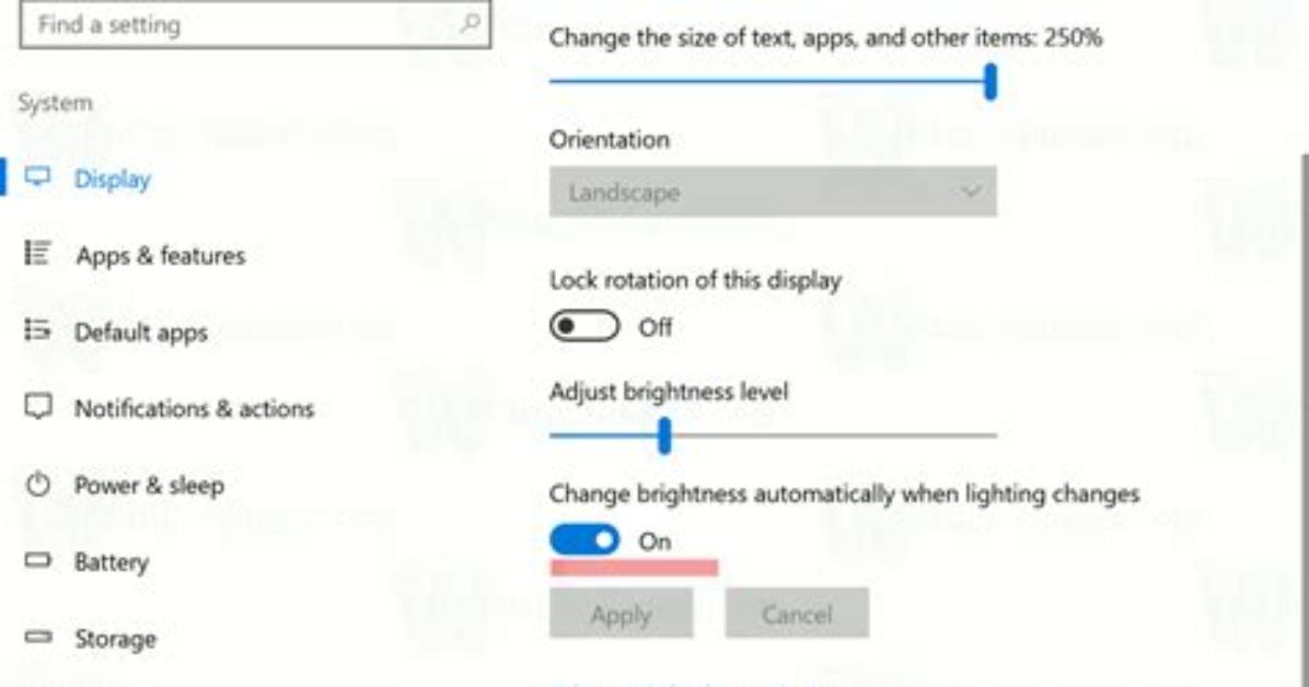 How Do I Set the Adaptive Brightness in Windows 10?