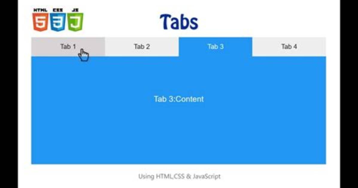 How Do I Show Tabs in Html?