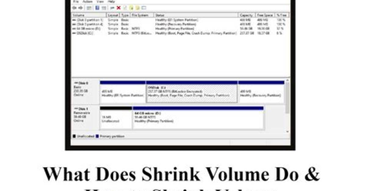How Do I Shrink a Volume in Windows 8?