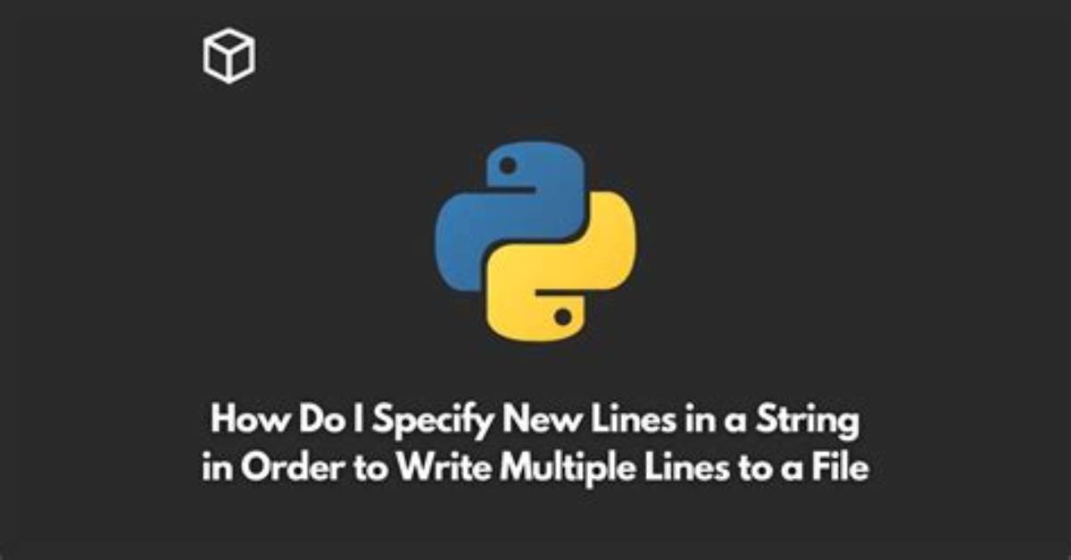 How Do I Specify New Lines on Python, When Writing on Files?