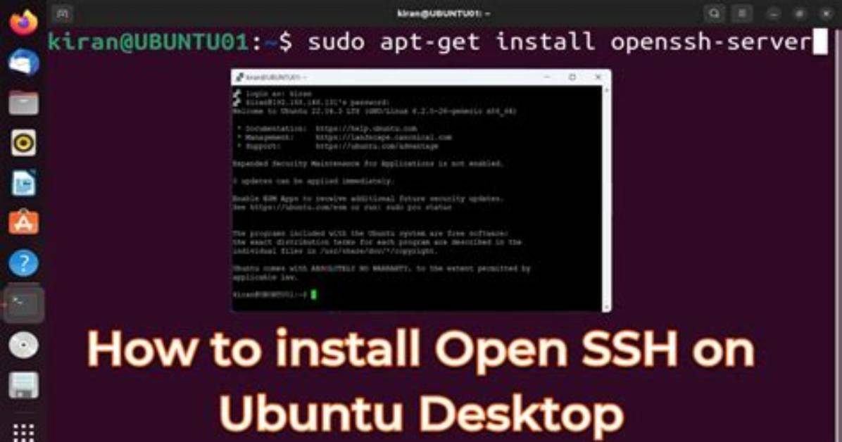 How Do I Ssh into Ubuntu Desktop?