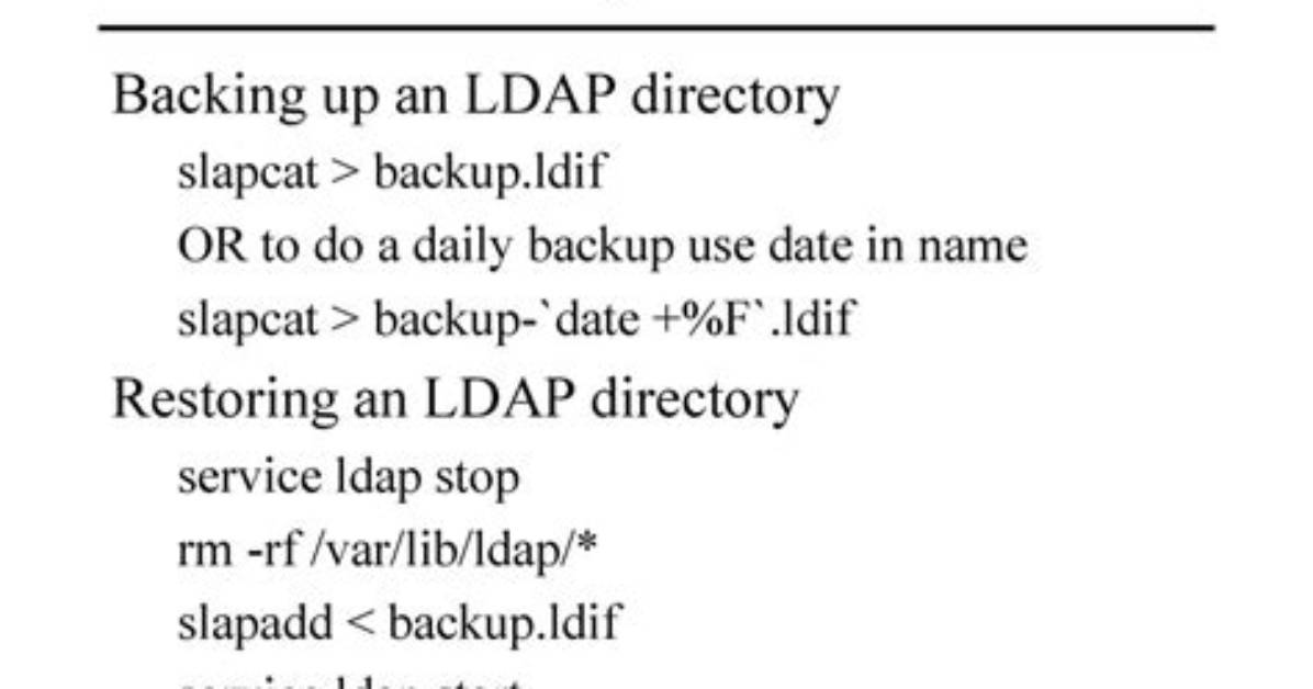 How Do I Start and Stop Ldap Service in Linux?