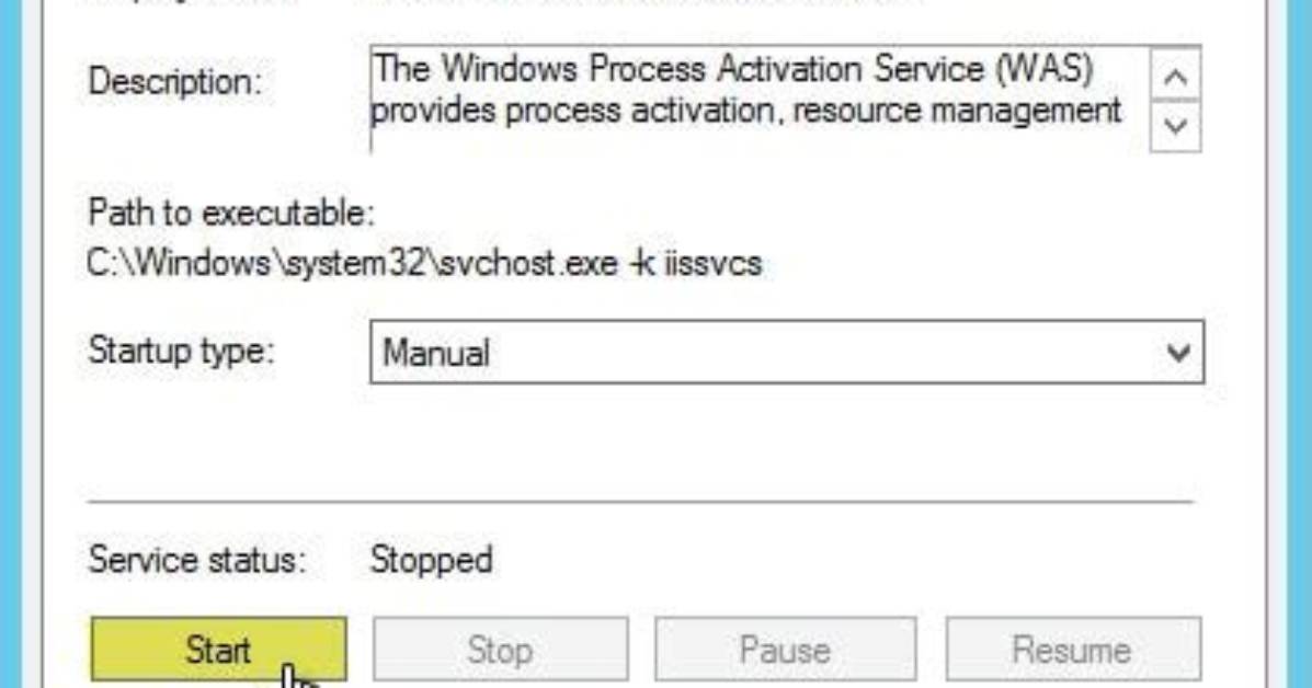 How Do I Start Windows Process Activation Windows 10?