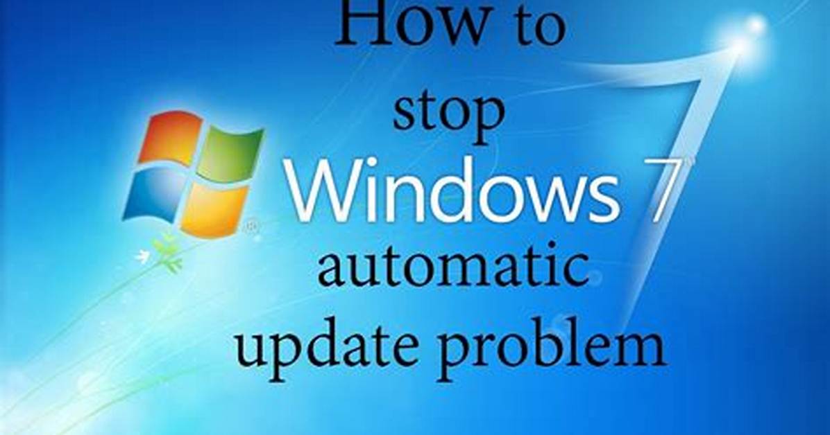 How Do I Stop a Windows 7 Update in Progress?
