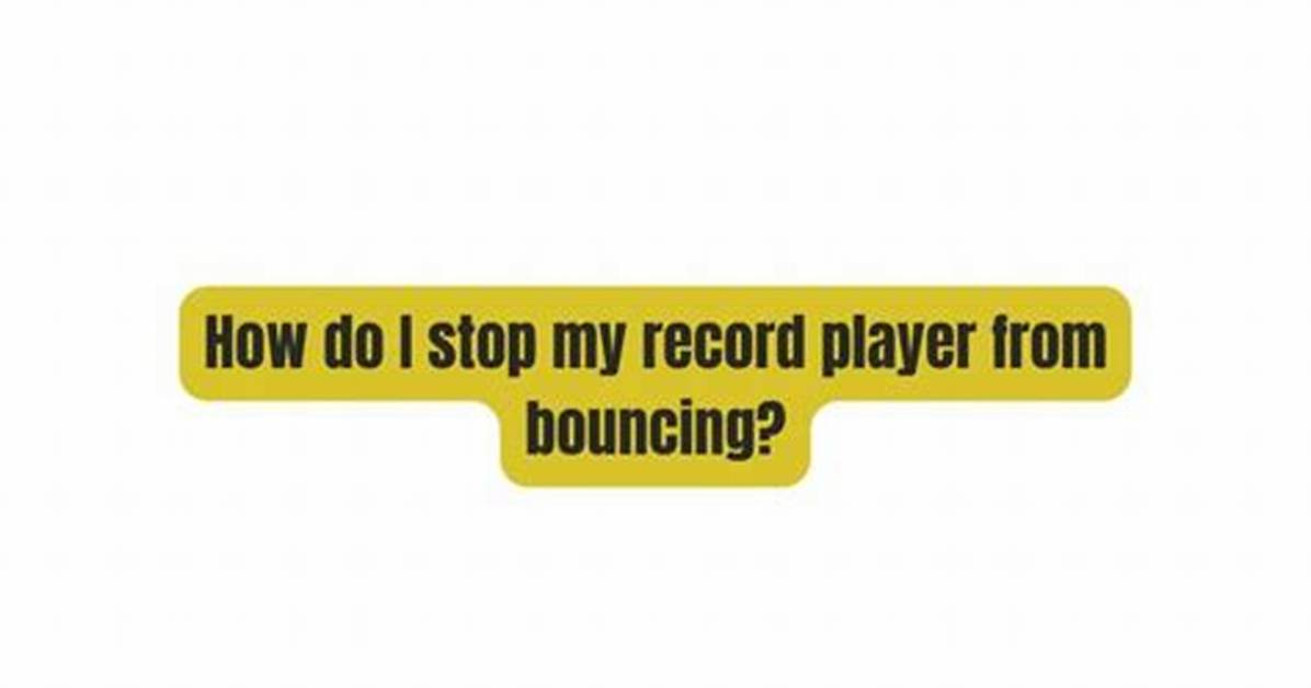 How Do I Stop Myself from Bouncing When I Walk?