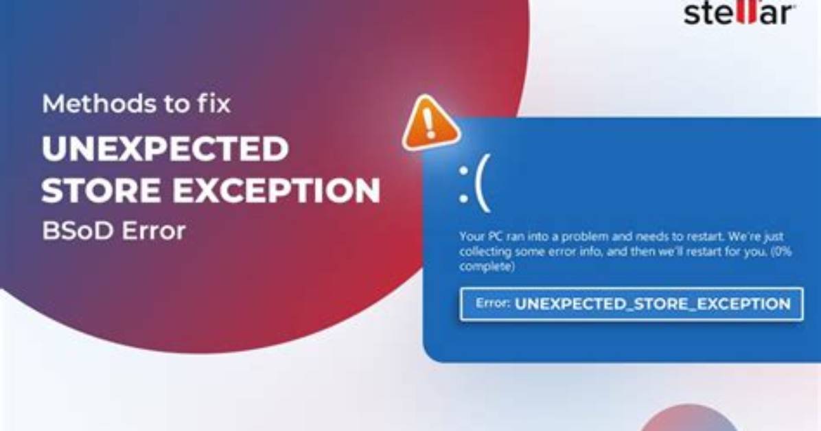 How Do I Stop Unexpected Exception in Windows 10?