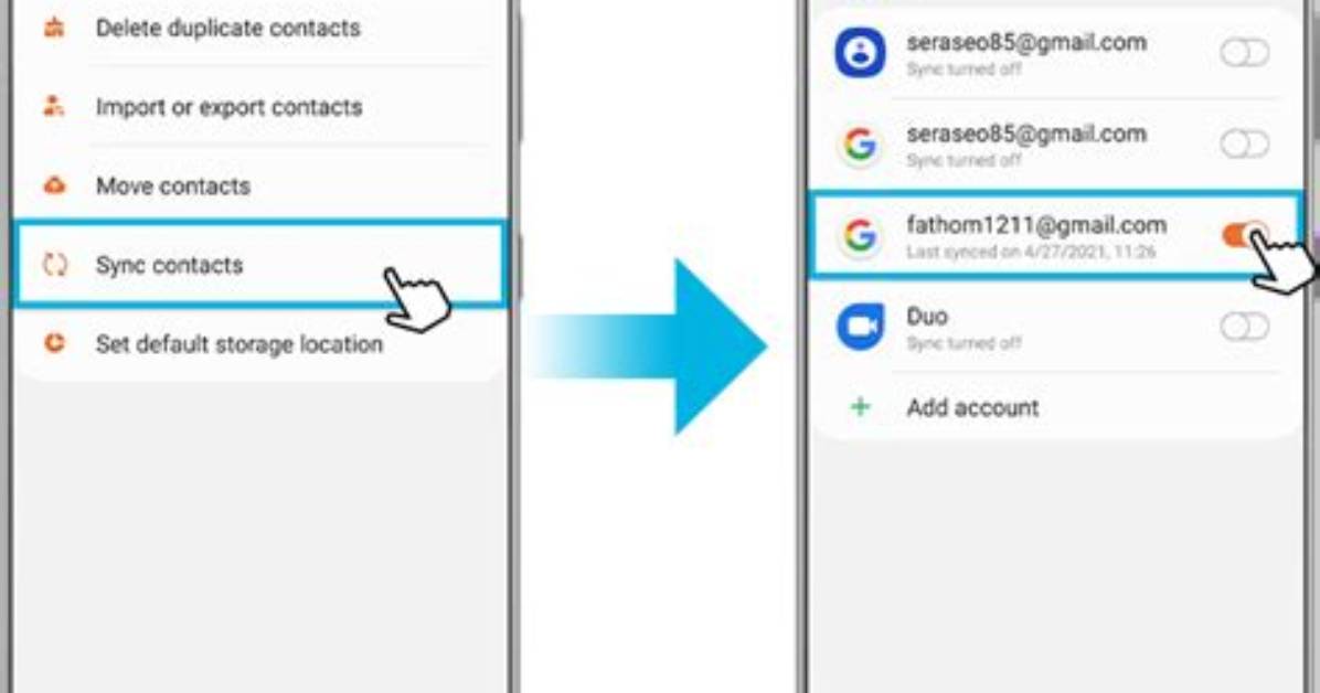 How Do I Sync My Samsung Android Contacts to Gmail?