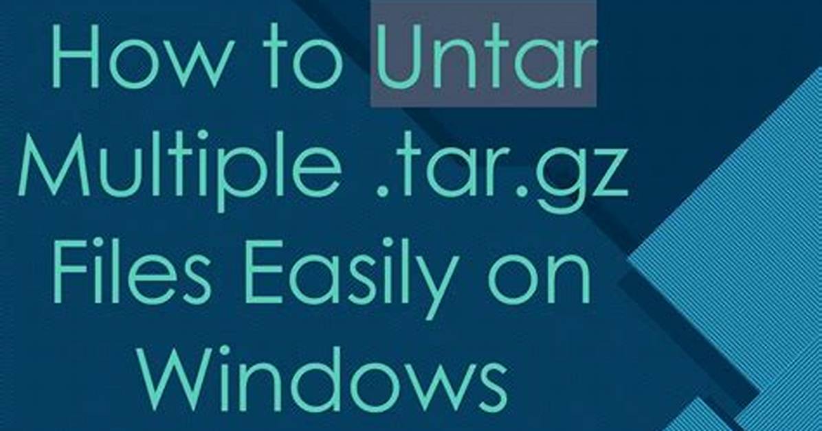 How Do I Tar Multiple Files in Linux?