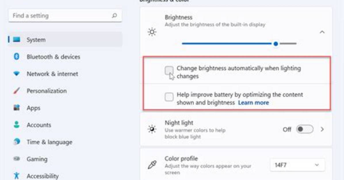 How Do I Turn off Auto Brightness Windows 7?