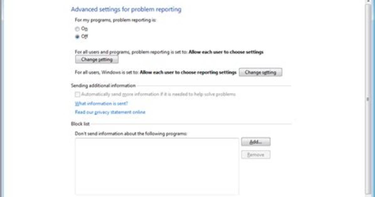 How Do I Turn off Problem Reporting in Windows 10?