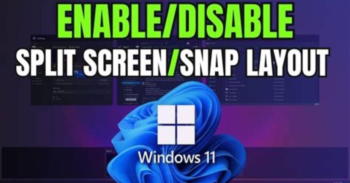 How Do I Turn off Split Screen in Windows 7?