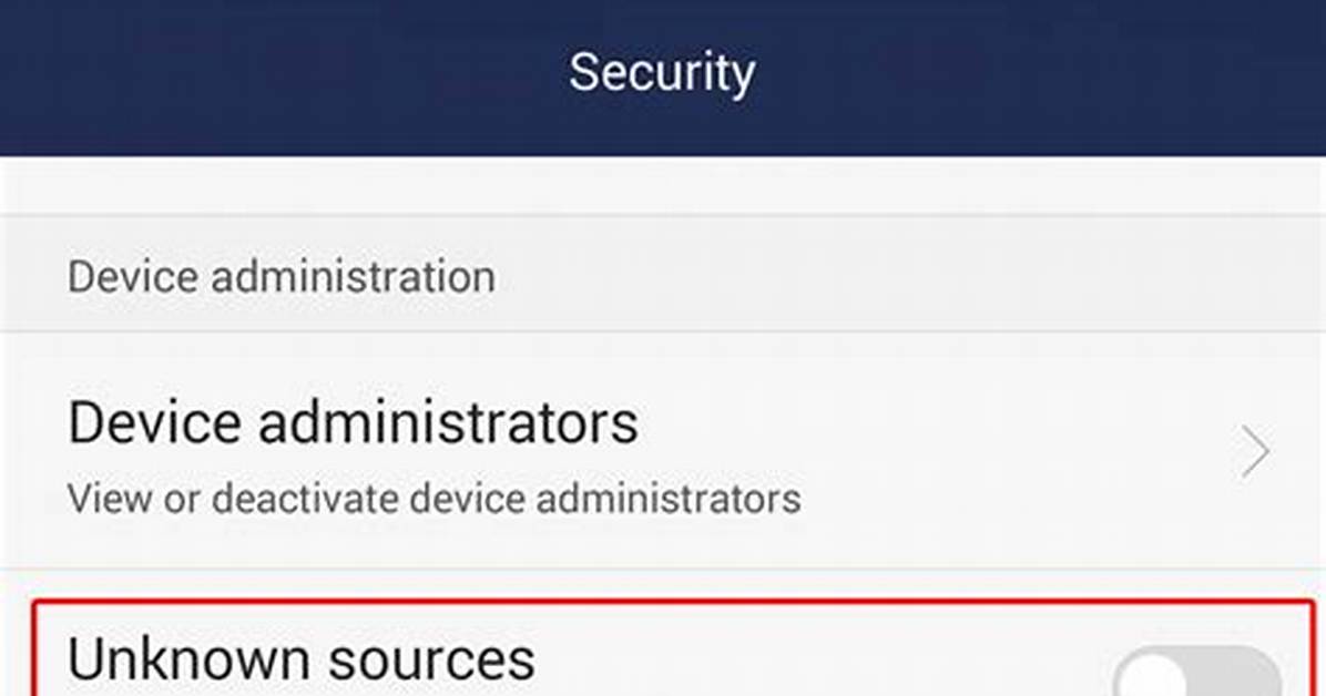 How Do I Turn on Unknown Sources on Android?