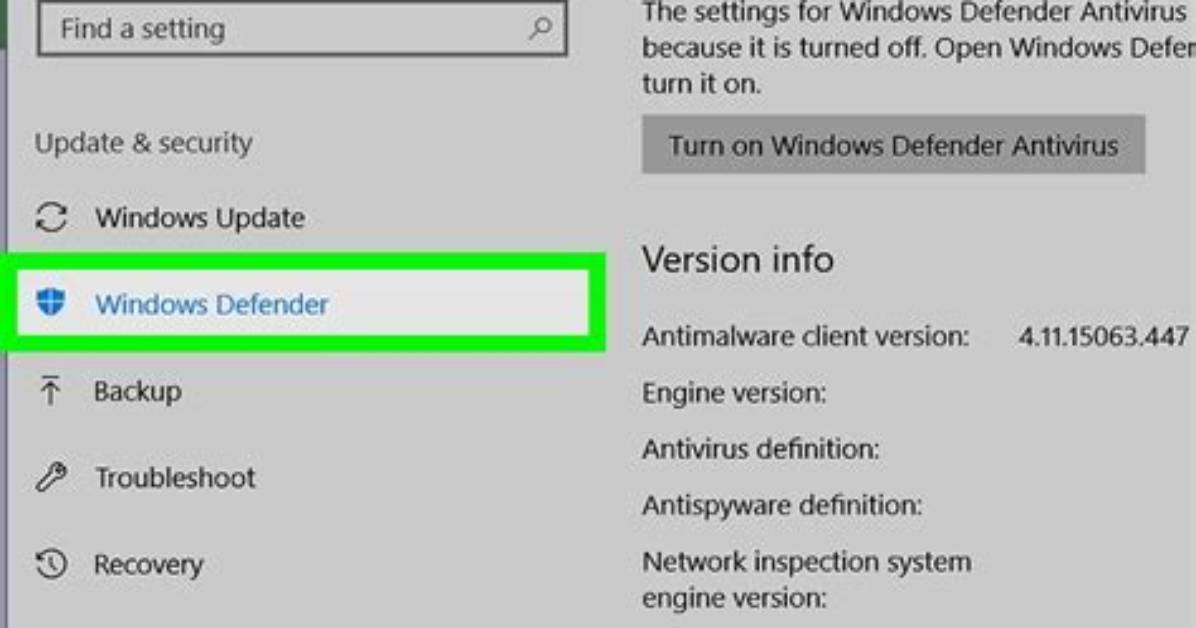 How Do I Turn Windows Defender off Windows 8?