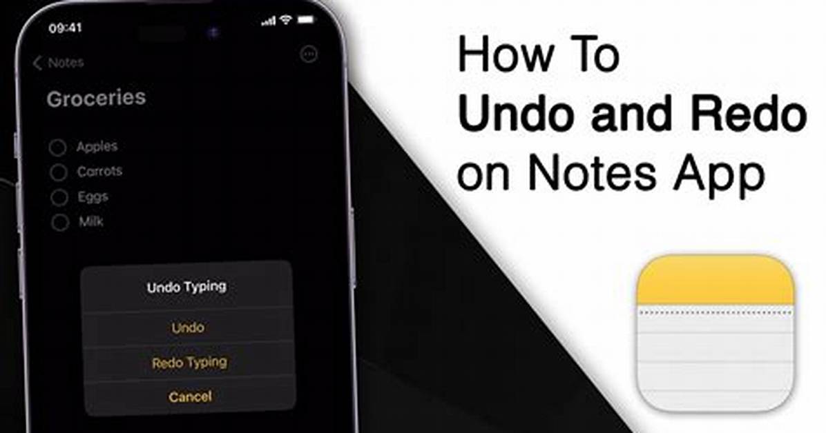 How Do I Undo in iOS Notes?