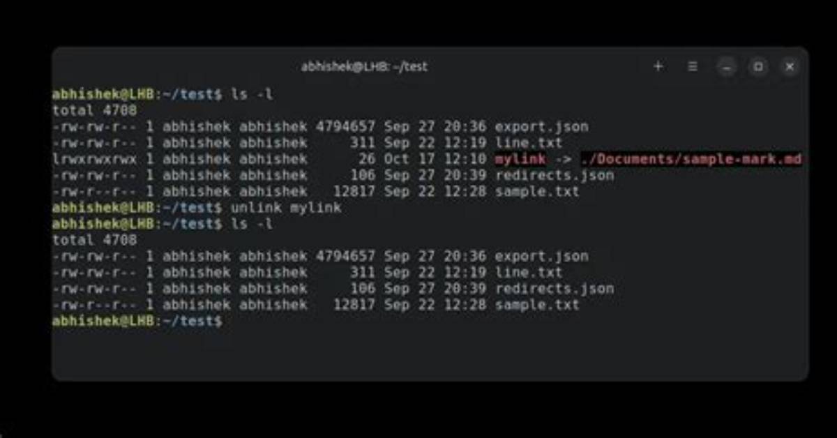 How Do I Unlink a Linux Command?