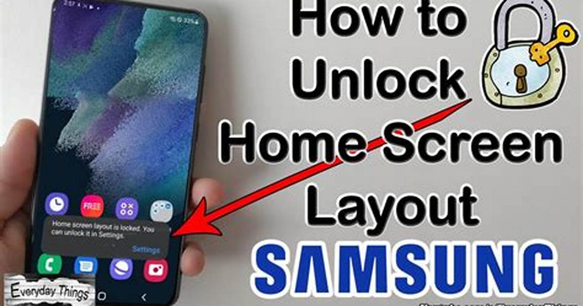 How Do I Unlock Home Screen Layout on Android?