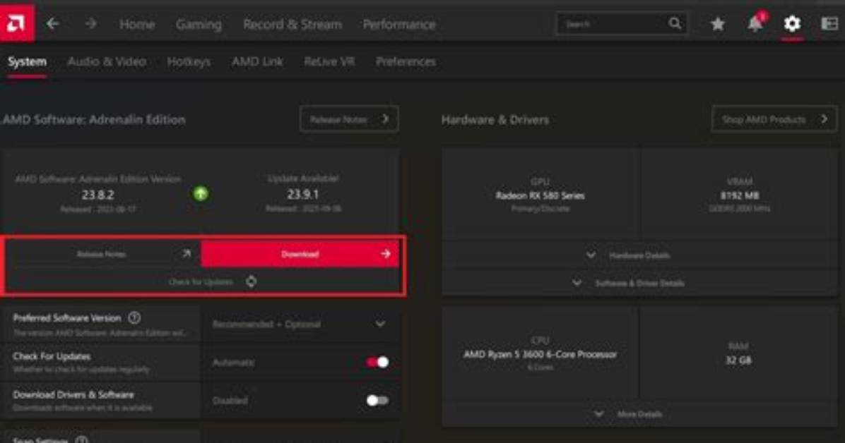 How Do I Update My Amd Graphics Driver Windows 10?