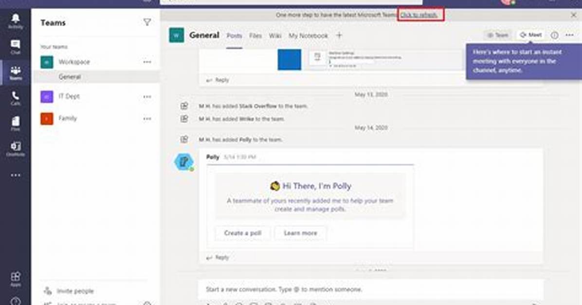How Do I Update My Microsoft Team on Windows 8?