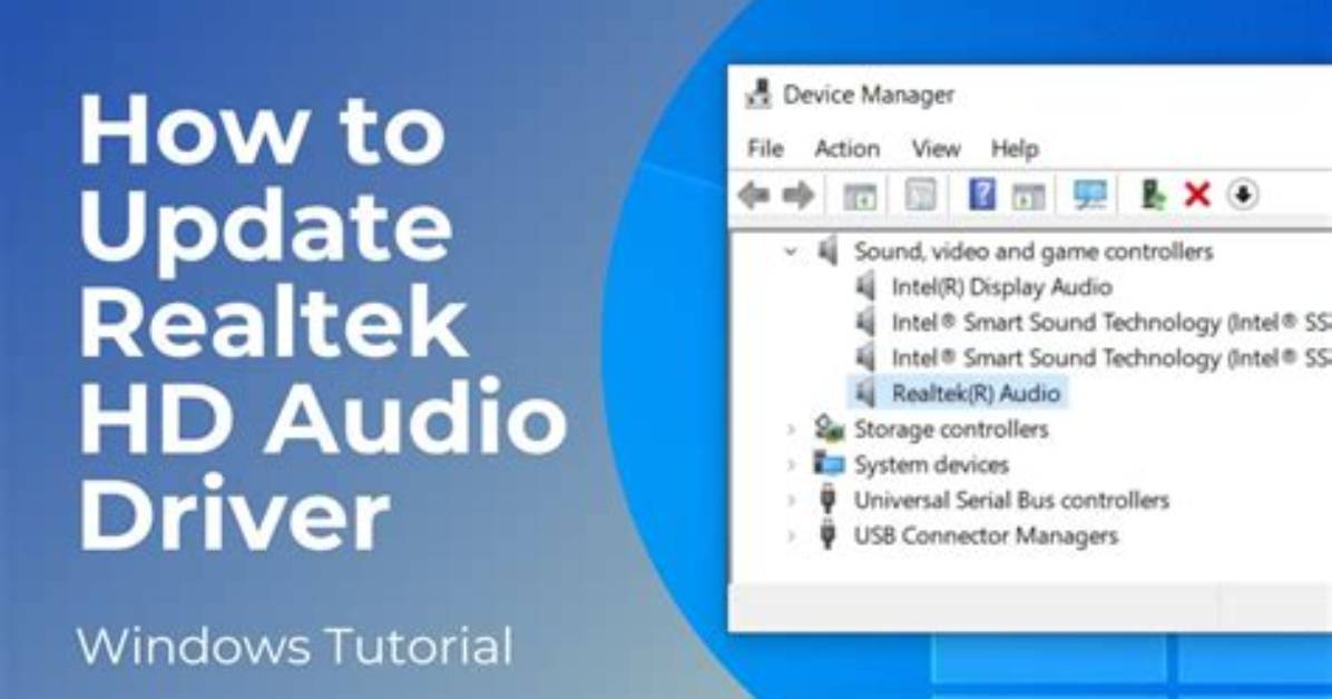 How Do I Update My Realtek Driver Windows 10?