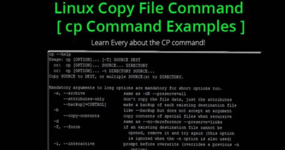 How Do I Use Cp in Linux?