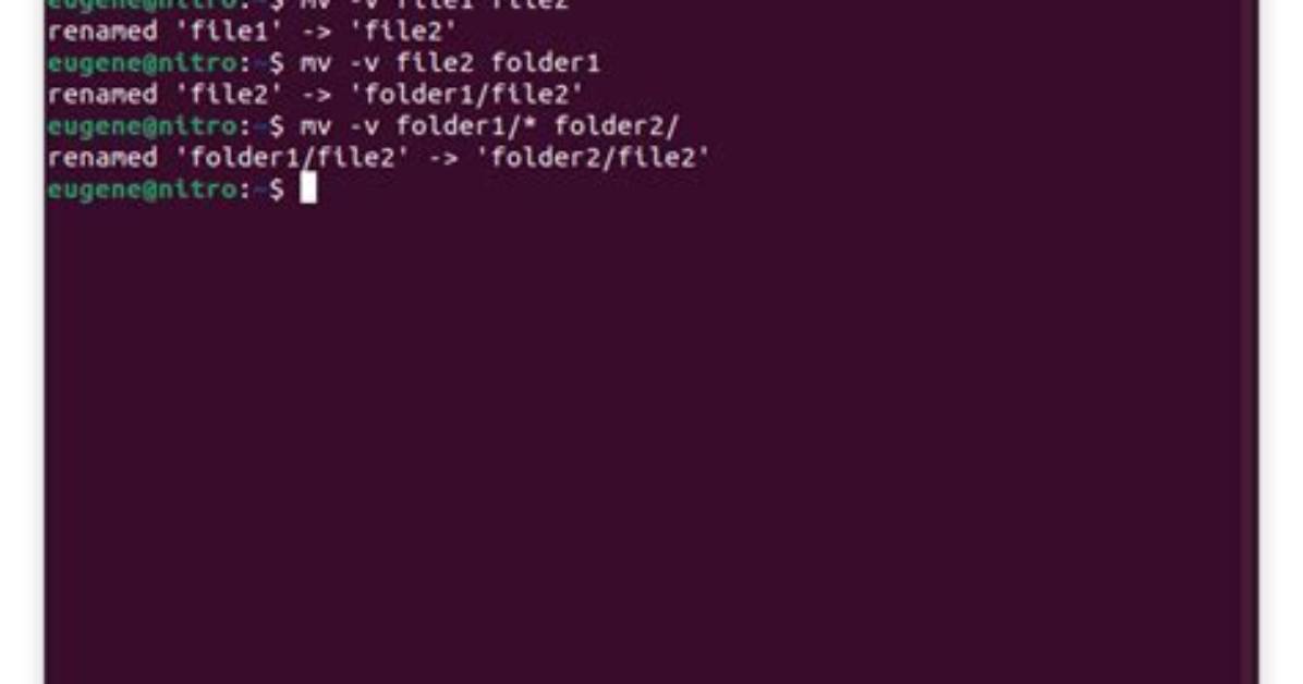 How Do I Use Mv Files in Linux?