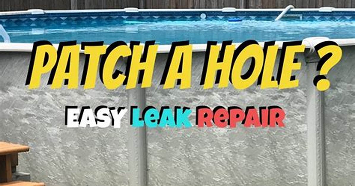 How Do I Use Pool Patch