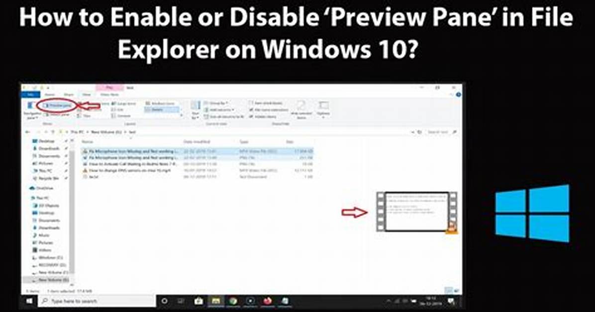 How Do I Use the Preview Pane in Windows 10?