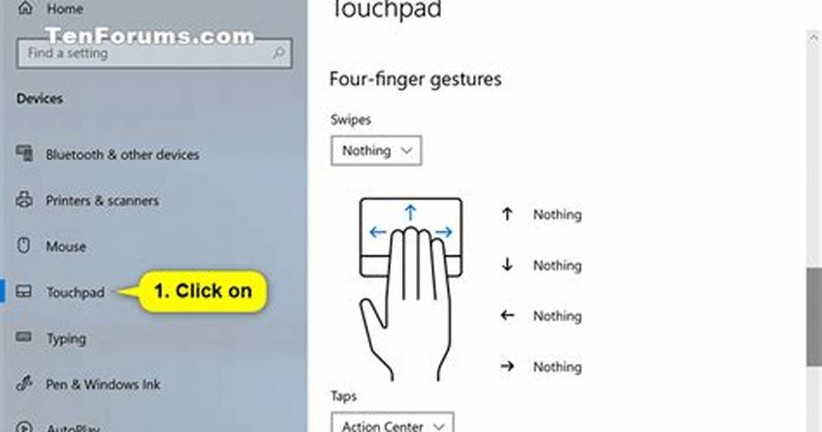 How Do I Use Touchpad Gestures in Windows 10?