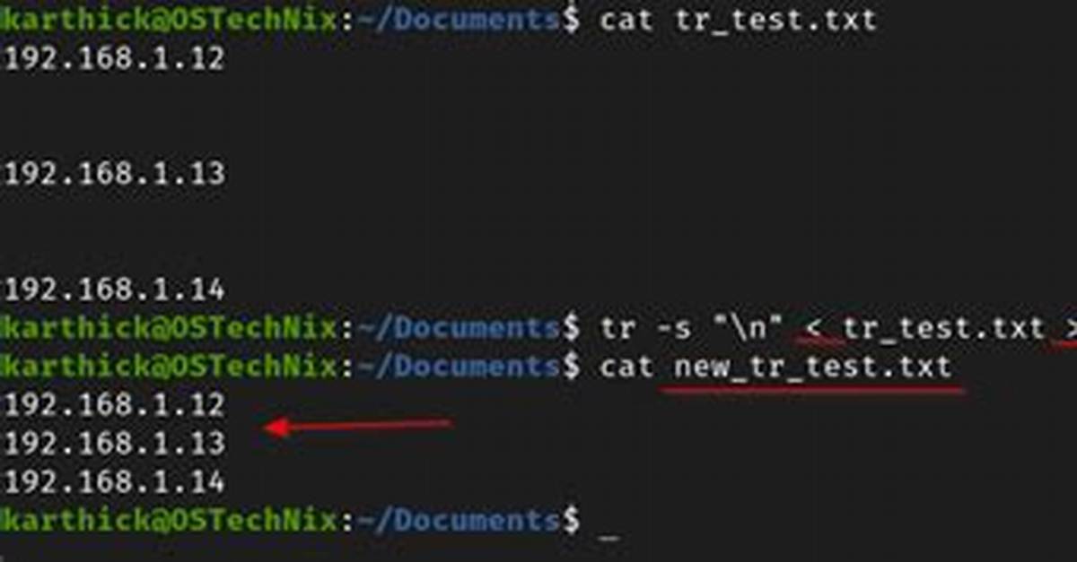 How Do I Use Tr in Linux?