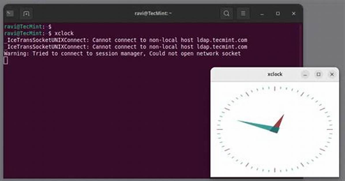 How Do I Use Xclock in Linux?